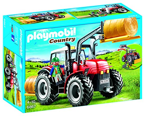 PLAYMOBIL- Tractor Figura, Multicolor, única (6867)