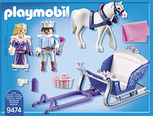 Playmobil- Trineo con Pareja Real Set Juguetes, Multicolor (geobra Brandstätter 9474)