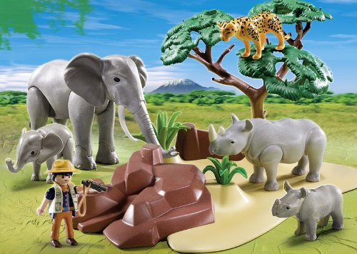 Playmobil Vida Salvaje - Sabana Africana con Animales Playsets de Figuras de jugete, Color Multicolor (Playmobil 5417)