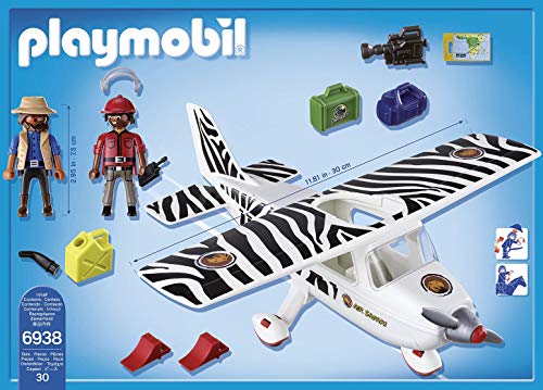 PLAYMOBIL Wild Life, 6938 Avión por Safari, A partir de 4 años