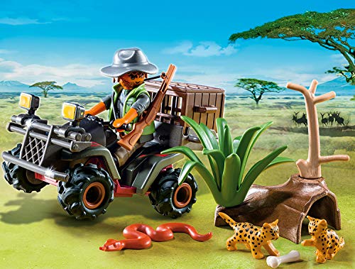 PLAYMOBIL Wild Life, 6939 Explorador con Quad, A partir de 4 años