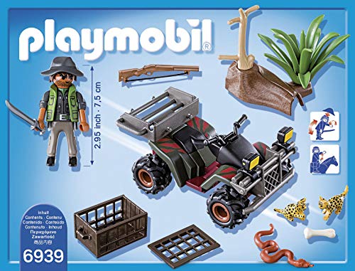 PLAYMOBIL Wild Life, 6939 Explorador con Quad, A partir de 4 años