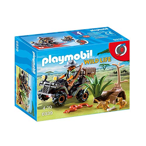 PLAYMOBIL Wild Life, 6939 Explorador con Quad, A partir de 4 años