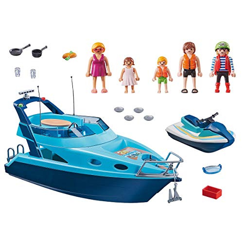 PLAYMOBL-FunPark 70630 - Yate con Moto de Agua