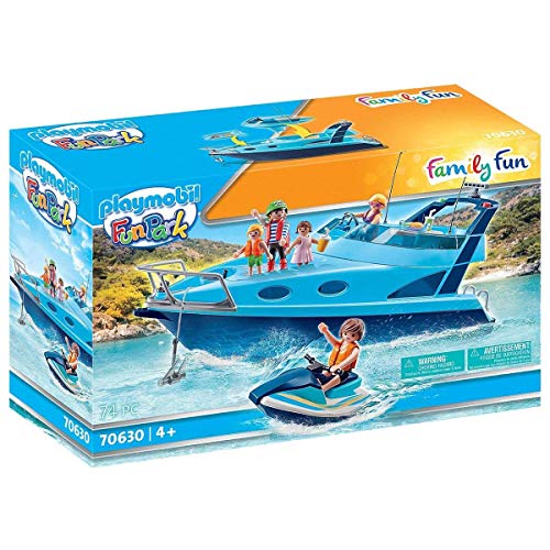 PLAYMOBL-FunPark 70630 - Yate con Moto de Agua