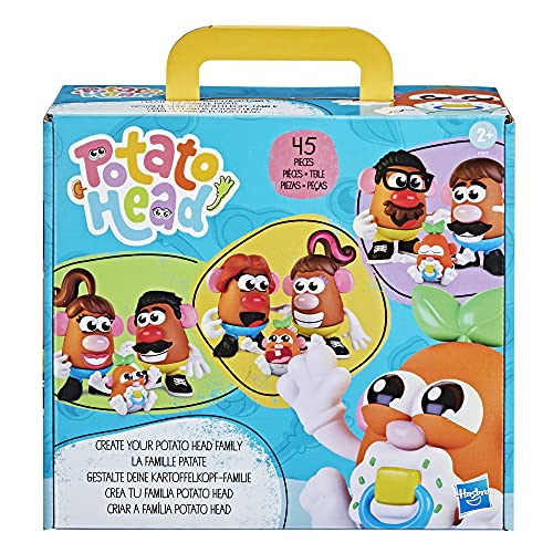 Playskool CREA tu Familia de Potato Head de Potato Head para niños a Partir de 2 años, con 45 Piezas para Personalizar familias Potato