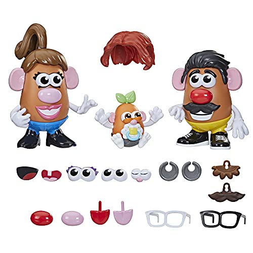 Playskool CREA tu Familia de Potato Head de Potato Head para niños a Partir de 2 años, con 45 Piezas para Personalizar familias Potato