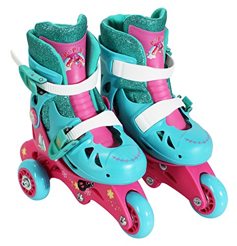 PlayWheels Trolls Kids Convertible 2-in-1 Skates - Junior Size 6-9 by PlayWheels