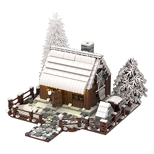 PLEX Casa de pan de jengibre 1781 piezas Invierno Gingerbread House Model compatible con casa de jengibre Lego