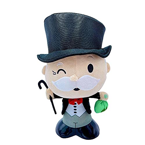 PMS Hasbro, Peluche del Mr Monopoly, 27cm (10,8"), Juguete del Personaje millonario del Juego de Mesa Monopoly