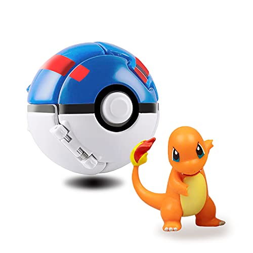 Poké Bolas Pokéball,Pokeball figuritas,Bolas Pokéball,Throw figuritas Ball Toy Set,para Niños y Adultos Fiesta de Regalo (Charmander)