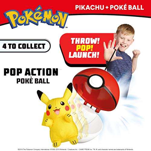 Pokemon 674 95081 Pop Action Poke Ball-Pikachu, Multicolor