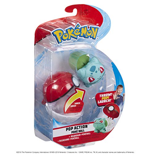 PoKéMoN 95104 Pokemon Pop Action Poke Ball-Bulbasaur, Multicolor