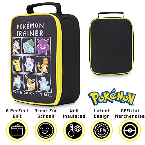 Pokémon Bolsa Termica Porta Alimentos, Mochila Nevera con Pikachu, Bolsa Isotermica para Colegio Guarderia Viajes, Regalos para Niños y Niñas