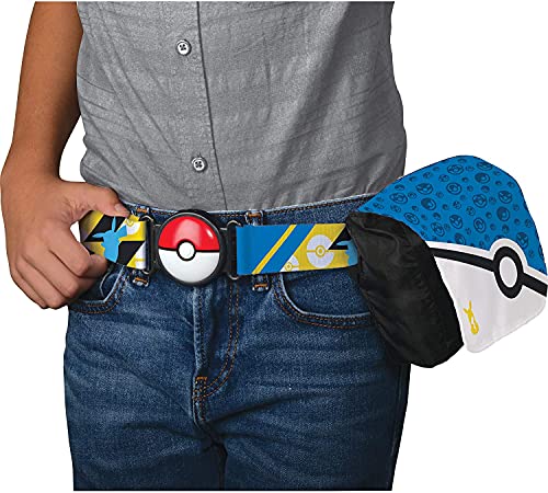 Pokemon Cinturon Set Bandolier Eevee & Bolas Pokemon – Incluye 1x 5 cm Pokemon Figura, 1x Bolsa de Pokemon, 1x Cinturón & 2 x Pokeballs – Licencia Oficial Juguetes Pokemon