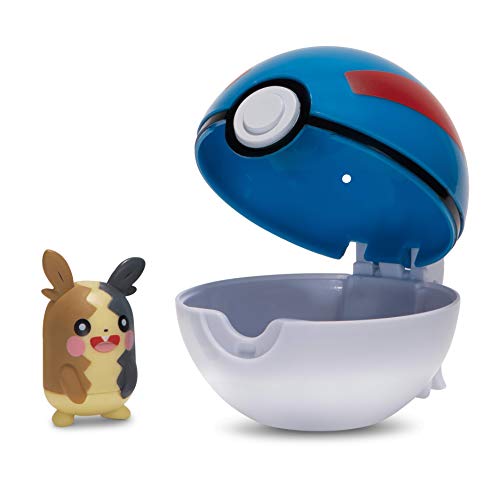 Pokemon Clip 'N' Go Morpeko y Poké Ball | Contiene 1 Figura de 5 cm y 1 Poké Ball | Nueva Ola 2021 | Licencia Oficial