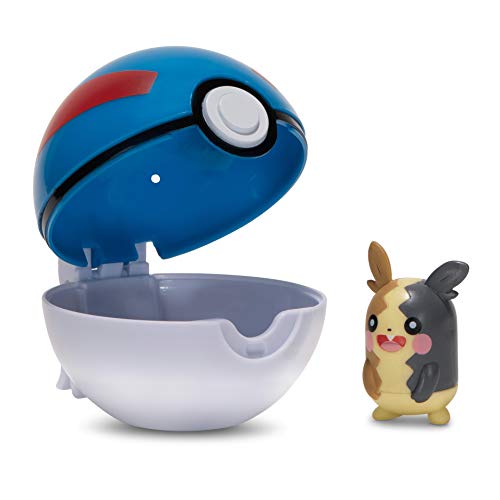 Pokemon Clip 'N' Go Morpeko y Poké Ball | Contiene 1 Figura de 5 cm y 1 Poké Ball | Nueva Ola 2021 | Licencia Oficial