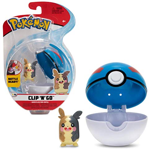 Pokemon Clip 'N' Go Morpeko y Poké Ball | Contiene 1 Figura de 5 cm y 1 Poké Ball | Nueva Ola 2021 | Licencia Oficial