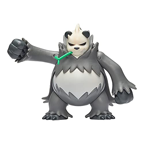 Pokémon - Figura de Battle Feature de Pandarbare (Pangoro) de 12 cm de Pandarbare con función de Golpe de Punto, diseño de Pokémon