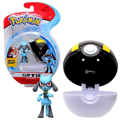 Pokemon Figuras del Juego con Pokeball Clip N Go | Figuras de Acción, Figuras del Juego:Riolu