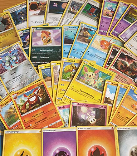 Pokemon Karten - 50 cartas diferentes (1 holográfica), cartas alemanas