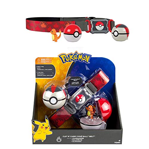 Pokemon Pokeball Cinturón Charmander Figura De Acción Monstruo De Bolsillo Monstruo De Batalla Juguetes para Niños Regalo 4Cm