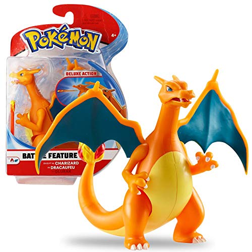 Pokemon Selección Battle Feature Figures Figura de Acción móvil de Lujo, Figuras del Juego:Charizard