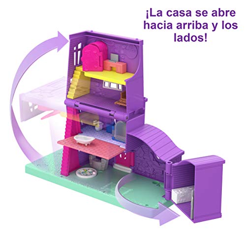 Polly Pocket Casa de muñecas de juguete con accesorios (Mattel GFP42)