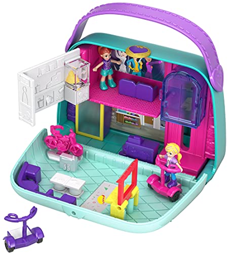 Polly Pocket Cofre Bolso Shopping, Muñeca con Accesorios (Mattel GCJ86) , color/modelo surtido