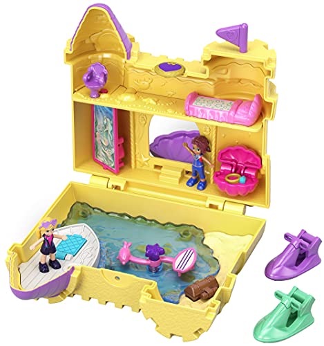 Polly Pocket Cofre Castillo de Arena, muñeca con accesorios (Mattel GCJ87) , color/modelo surtido