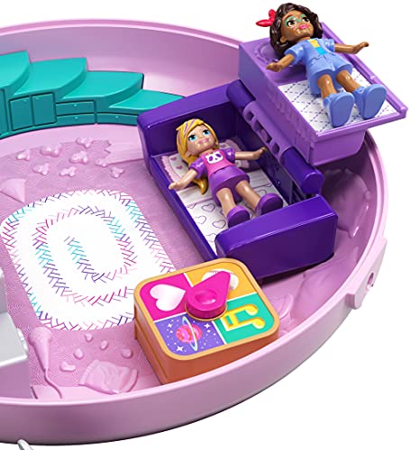 Polly Pocket Cofre Donut Sorpresa, Muñeca con Accesorios (Mattel GDK82)