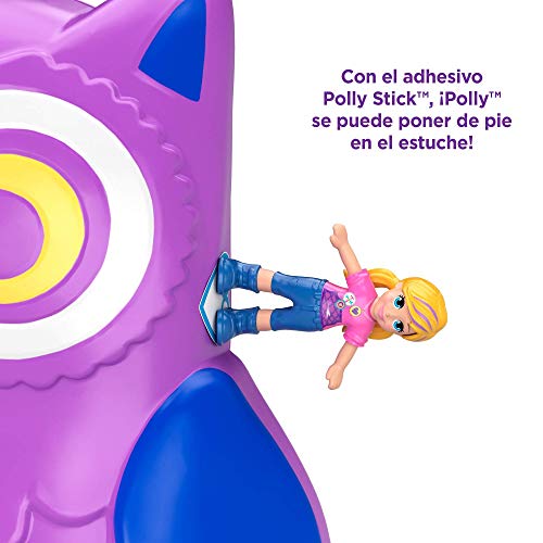 Polly Pocket Cofre En Forma de Búho con Muñecas y Accesorios, Juguete +4 Años (Mattel Gkj47)