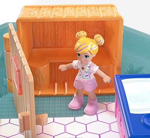 Polly Pocket Cofre Perfume Spa, Muñeca con Accesorios (Mattel GDK81)