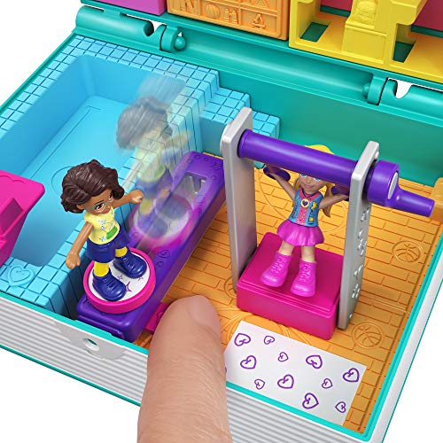 Polly Pocket Cofre Vamos al Cole, muñeca con Accesorios, Juguete +4 años (Mattel GFM48)