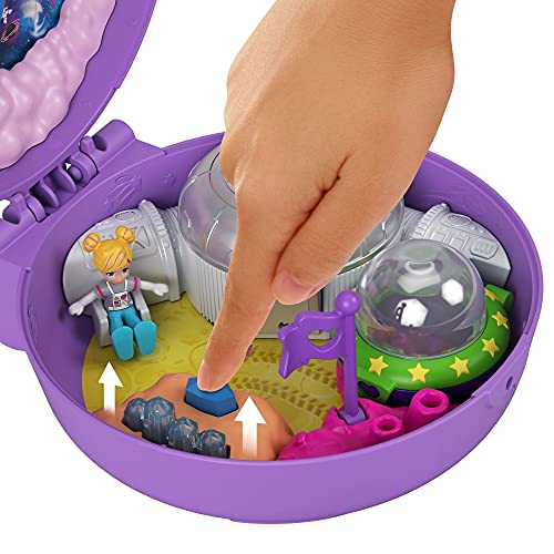 Polly Pocket Estuche Saturn Space Explorer, Multicolor (Mattel GKJ51)