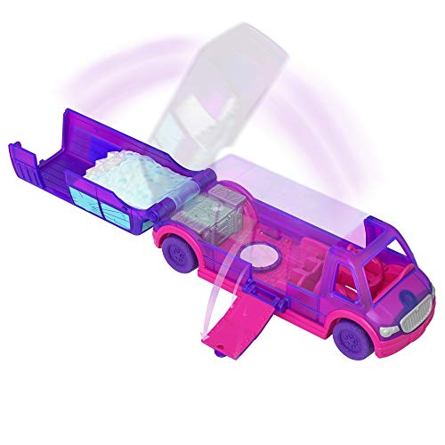 Polly Pocket Pollyville Party Limo with Play Areas, Lila Doll & More