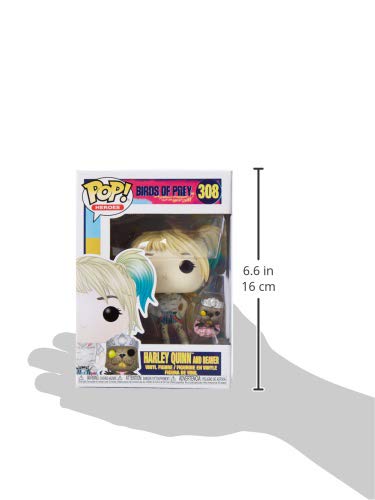 Pop Heroes: Birds of Prey- Harley Quinn w/Beaver, Multicolor, Estándar