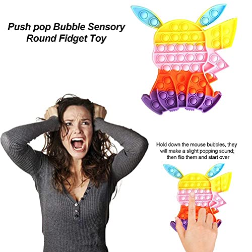 Pop it Fidget Toy, Bubble Sensory Toy, juguete de silicona para aliviar el estrés con necesidades especiales para el autismo, Cheap Simple fidget toys, juguete contra la ansiedad para niños y adultos