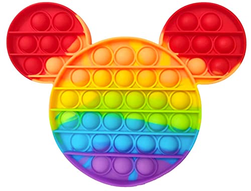 Pop it Fidget Toy , Juguete Sensorial Antiestres para Niños y Adultos , Bubble Push Pop , Juguetes de Explotar Burbujas para Aliviar Ansiedad y Estrés , Pop it Mickey Mouse Multicolor