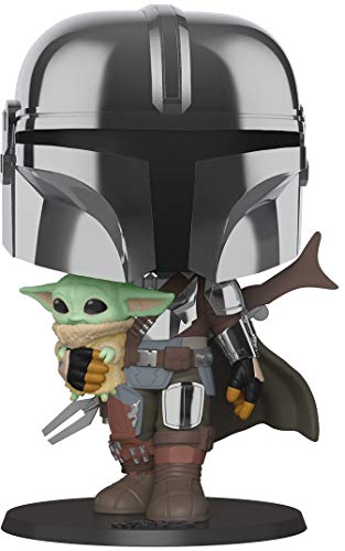 Pop! Star Wars:Mandalorian-10 Mandalorian (w/Chrome Armour)