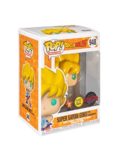 Popsplanet Funko Pop! Animation - Dragon Ball Z - Super Saiyan Goku with Kamehameha (Glow in The Dark) Exclusive to Special Edition #948