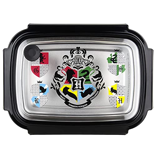 POS 33444 – Fiambrera con diseño de Harry Potter (Aprox. 19,5 x 14,2 x 7,2 cm, Acero Inoxidable y plástico, sin BPA ni ftalatos, Ideal para el Desayuno, guardería y Escuela)