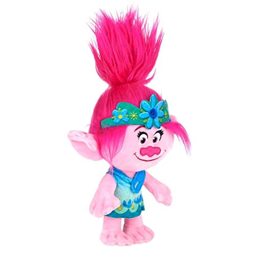 Posh Paws 37399 Trolls World Tour - Peluche de Amapola (25 cm), Multicolor