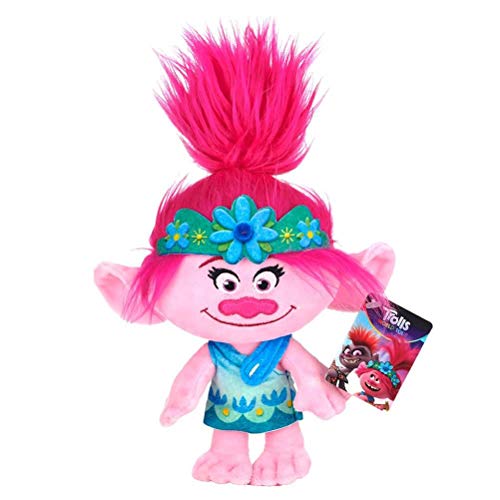 Posh Paws 37399 Trolls World Tour - Peluche de Amapola (25 cm), Multicolor