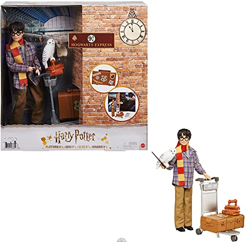 Potter-A2102544 Harry Potter 9 3/4 Platform Playset, Multicolor (Mattel GXW31)