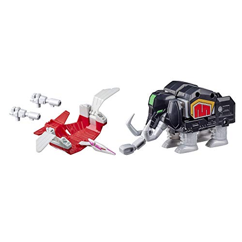 Power Rangers Mighty Morphin Mastodon Dinozord y Pterodactyl Dinozord Toy 2-Pack Figuras de acción Parte de Dino Megazord para niños a Partir de 4 años