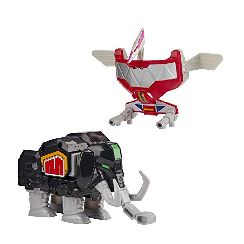 Power Rangers Mighty Morphin Mastodon Dinozord y Pterodactyl Dinozord Toy 2-Pack Figuras de acción Parte de Dino Megazord para niños a Partir de 4 años