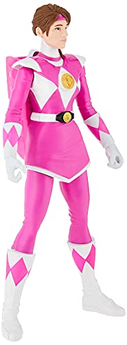 Power Rangers Mighty Morphin Pink Ranger Morphin Hero - Figura de acción de 12 Pulgadas con Accesorio, Inspirado en el Programa de televisión