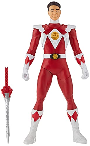 Power Rangers Mighty Morphin Red Ranger Morphin Hero Figura de acción de 12 Pulgadas con Accesorio, Inspirado en el Programa de televisión