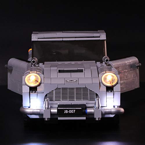 Poxl Iluminación LED para James Bond Aston Martin DB5 LED Light Kit de luz LED compatible con Lego 10262 – Modelo Lego no incluido